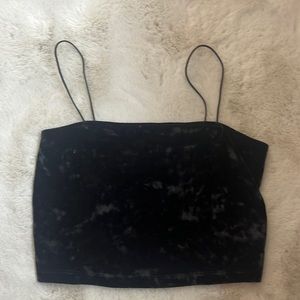 Aeropostale velvet crop top